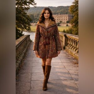 Mulberry England Tapestry Coat – 1990s